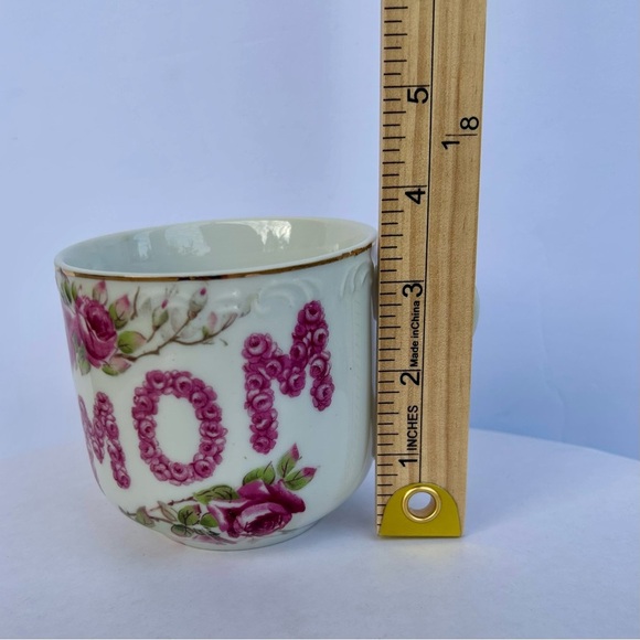 Floral Pink MOM Teacup and Saucer Set - Picture 10 of 12
